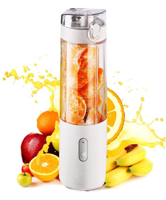 Portable Blender - Personal Size Blender Smoothies and Shakes - Mini Blender 2400mah USB Rechargeable with Six Blades, Handheld Blender Sports,Travel,Gym Gift for family lover friend (1)