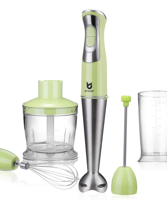 5-in-1 8-Speed Stick Blender with 500ml Food Grinder