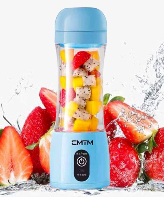 Portable Blender, Personal Size Blender for Smoothies and Shakes, Mini Blender Portable 2000mAh USB Rechargeable with Six Blades, Electric Blender Sports,Travel,Gym (Blue)
