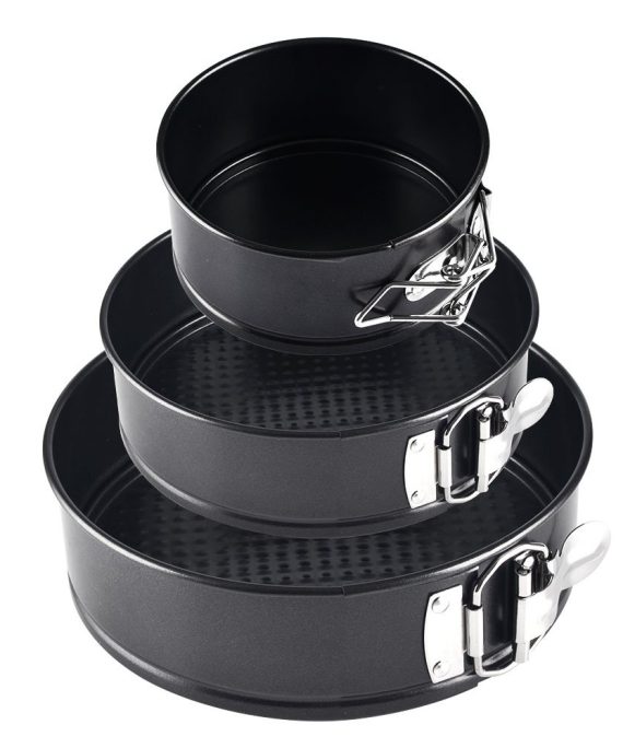 Springform Cake Pan 3 Pieces/Set,Alotpower 4 Inch 7 Inch 9 Inch Non-Stick Leakproof Round Cake Pan with Removable Bottom Cake Pan