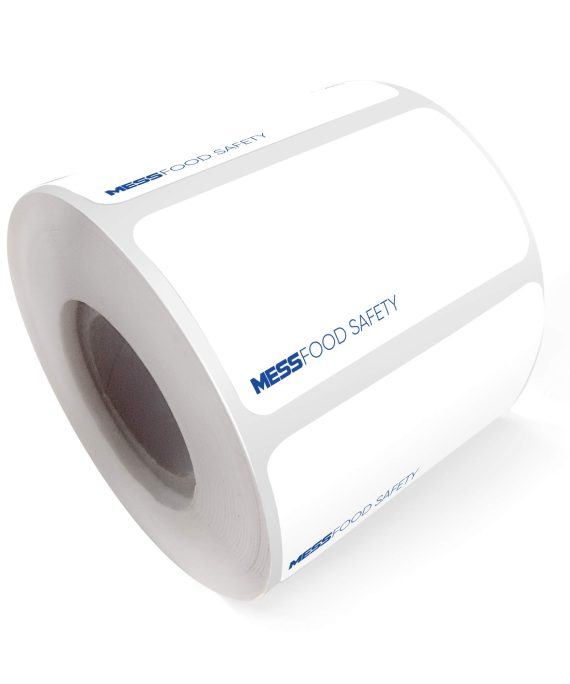 Dissolvable Food Labels for Canning, Jars, Pantry and Meals Blank White (500 Per Roll) Washes Off in Seconds Like Magic - No Residue Stickers 1x2" Freezer Microwave and Dishwasher Safe by MESS