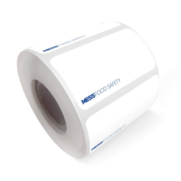 Dissolvable Food Labels for Canning, Jars, Pantry and Meals Blank White (500 Per Roll) Washes Off in Seconds Like Magic - No Residue Stickers 1x2" Freezer Microwave and Dishwasher Safe by MESS