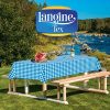 Langine Tex 54 Inch x 108 Feet Disposable Plastic Tablecloth - Image 5