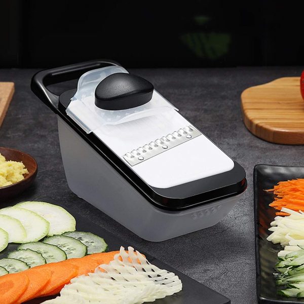 Household Multi-function Shredder Grater, Slicer Shredder Potato Grater Kitchen Artifact (Color : Black, Size : Luxury)