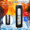 Glass Water Bottle with 32 OZ Straw & Wide Mouth & Black Silicone Sleeve - Image 3
