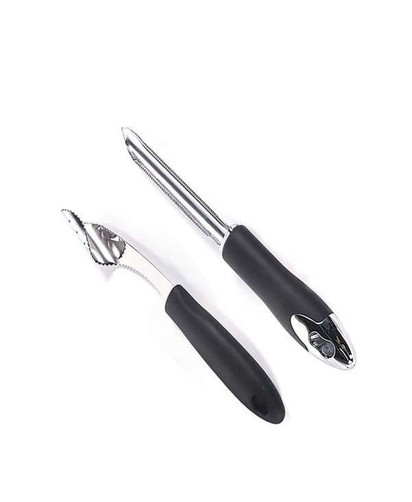 Two-piece Jalapeno Pepper Corer & Zucchini/Cucumber Corer, Vegetable Corers Set for Removing Vegetable Seeds New Type Stainless Steel Kitchen Vegetable Manual Coring Tool