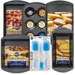 8-Piece Bakeware Set, Non-Stick Spatulas and Pans