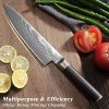 7-Inch Chef Knife - Japanese Mastery in German High Carbon Steel for Superior Culinary Performance - Image 4