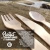 Ditch Plastic, Go Green—200-Piece Disposable Wooden Cutlery Set - Image 8