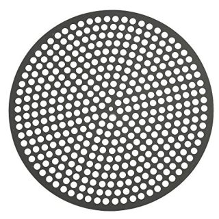 LloydPans Lloyd Pans 16 inch, Pre-Seasoned PSTK, Perforated Made in the USA Pizza Quik Disk, Dark Gray
