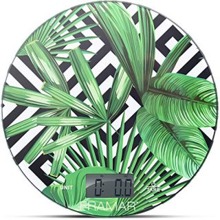 Framar Digital Food Scale and Digital Kitchen Scale, Gram Scale, Weighing Scale, Baking Scale, Small Scale – Elegant Leaf design