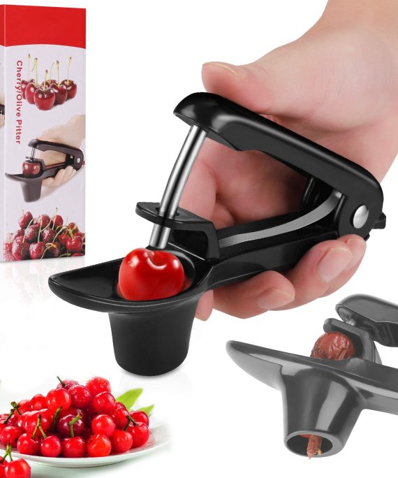 Cherry Pitter, Portable Olive and Cherry Pitter Tool, Multi-Function Fruit Corer and Pitter Remover, Suitable for Home Kitchen, Cherry, Jujube and Red Date, Hawthorn