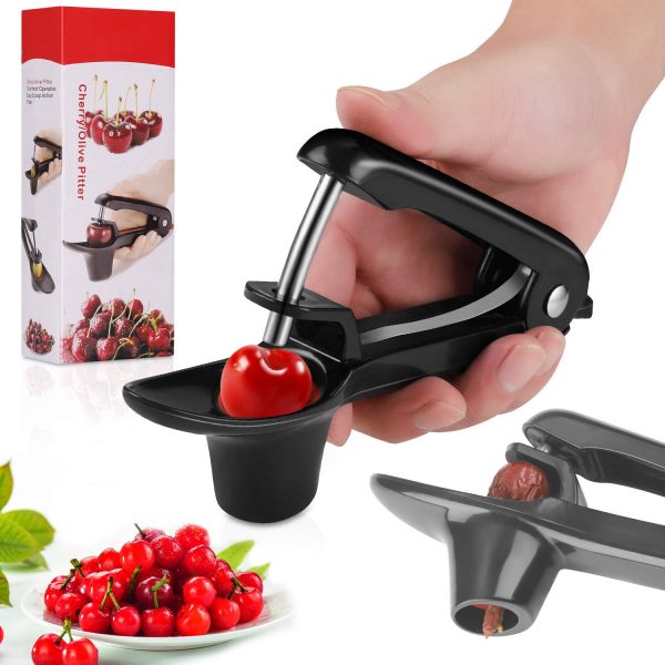 Cherry Pitter, Portable Olive and Cherry Pitter Tool, Multi-Function Fruit Corer and Pitter Remover, Suitable for Home Kitchen, Cherry, Jujube and Red Date, Hawthorn