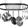 Kinetic Pot, Black with Silver Rack