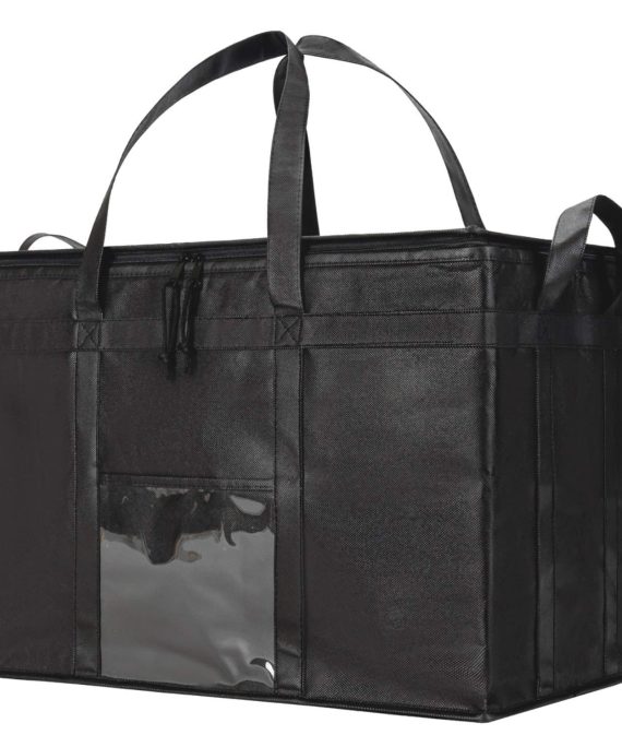 NZ Home Food Delivery Bag, Insulated Reusable Grocery Bag | Ideal for Uber Eats, Instacart, Doordash, Grubhub, Postmates, Restaurant, Catering, Grocery Transport | Dual Zipper (XXXL 1 Pack)