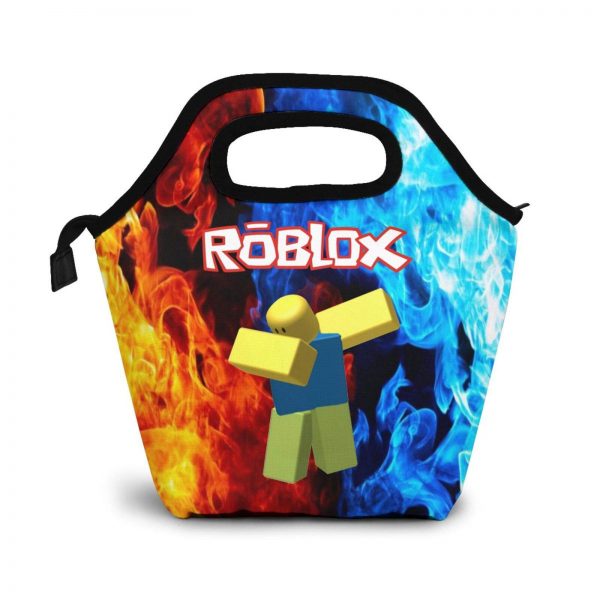 Reneealsip R-Oblox Insulated Lunch Bag Tote Portable Handbag Lunchbox Food Tote Cooler Warm Pouch For School Work Office