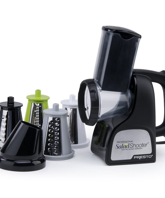 Presto 02970 Professional SaladShooter Electric Slicer/Shredder, Black