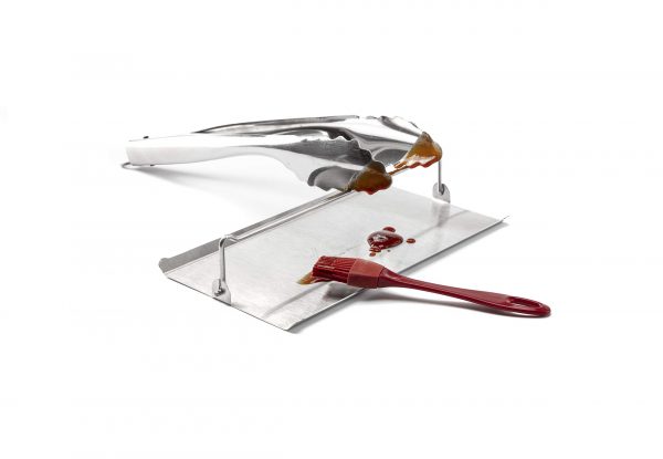 Stainless Steel Utensil Rest By VCP | BBQ Outside and Kitchen utensil rest | Utensil Tray Spoon rest, Ladles,Brush,Tongs and Many More at same time. | Heat Resistant | For life
