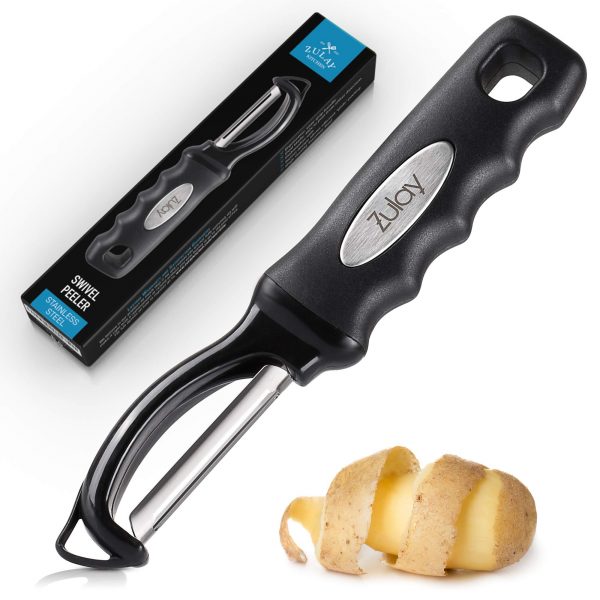 Premium Swivel Vegetable Peeler - Comfortable Ergonomic Grip with Ideal Blade For Vegetables, Potatoes and Carrots by Zulay Kitchen