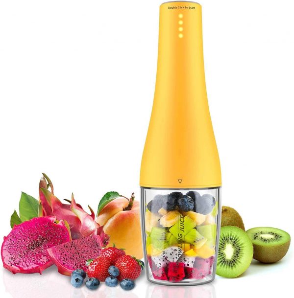 Portable Blender, Smoothie Blender, Personal Size Blender USB Rechargeable Shakes and Smoothies Juicer Cup, with 4000mAh USB Batteries, BPA Free, Protein Juice Blender Mixer (Tritan)