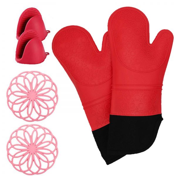 Heat Resistant with Mini Oven Gloves Pinch