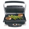 Hamilton Beach Steak Lover's Electric Indoor Searing Grill, Nonstick 100 Square, Stainless Steel (25331), Black and Stainless, Medium