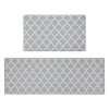 HEBE Anti Fatigue Kitchen Floor Mats Set of 2 Thick Cushioned Kitchen Rugs Mats Set Waterproof Non Slip Comfort Floor Rug Carpet for Kitchen Sink,Laundry 18"x30"+18"x48"