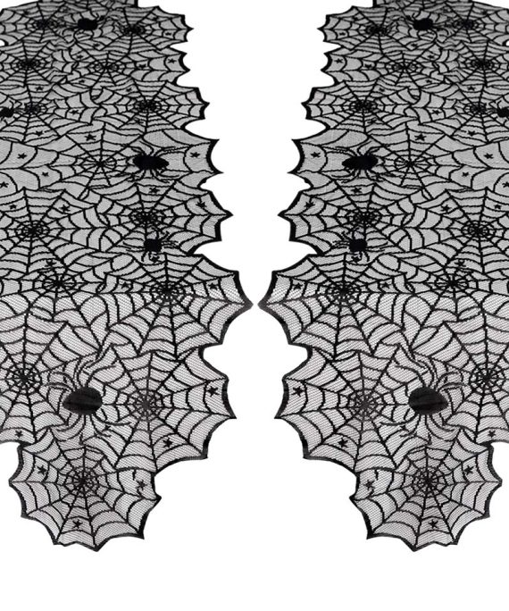 2 Pack Lace Halloween Table Runner Halloween Decoration