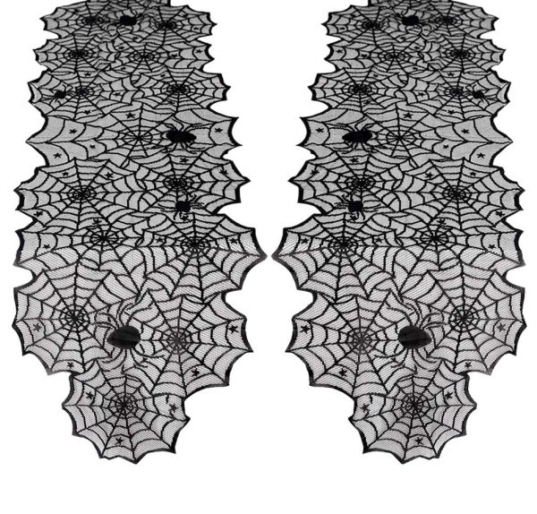 2 Pack Lace Halloween Table Runner Halloween Decoration