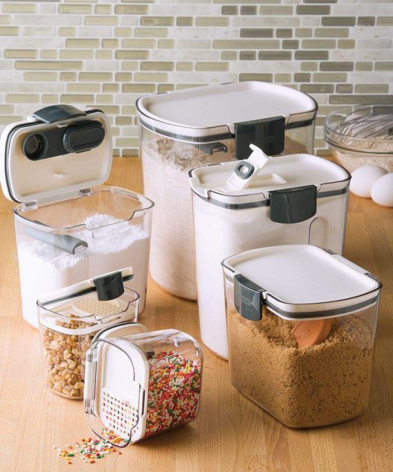 Progressive International Prepworks by Progressive 6-Piece ProKeeper Clear Storage Container Set, Variety