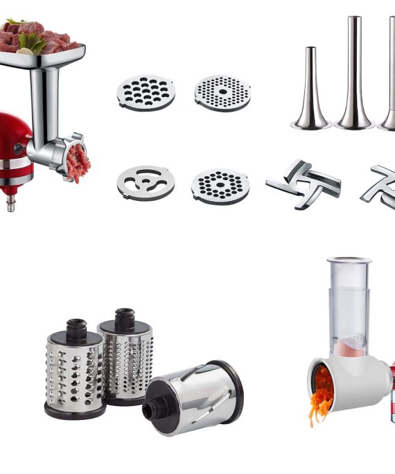 Slicer/Shredder & Metal Food Grinder Attachment for KitchenAid Stand Mixers