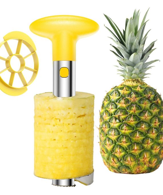 SameTech Easy Kitchen Tool Stainless Steel Fruit Pineapple Peeler Corer Slicer Cutter