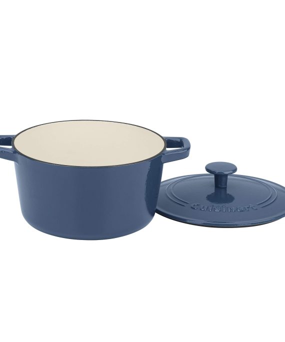 Cuisinart 3 Qt Casserole, Covered, Enameled Provencial Blue