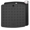 Premium Silicone Pot Holders for Kitchen - Easy to Clean Trivets for Hot Pots and Pans - This Kitchen Tool Works Well as Silicone Trivet, Hot Pads for Oven, Potholders (7x7 in, Gray, 1 Pair)