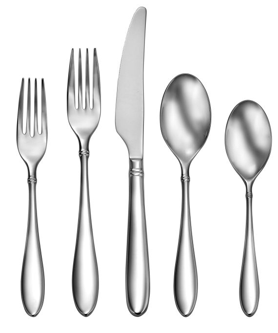 CraftKitchen Stainless Steel Flatware Sets (45 Pieces, Arlo), Service for 8