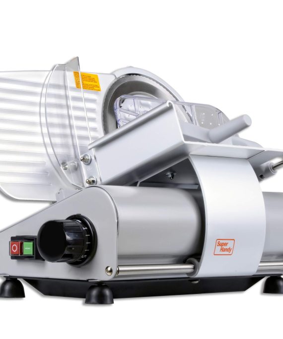 SuperHandy Meat Slicer Meat Deli Cheese Food Commercial Elite Electric Stainless Steel Heavy Duty 9" Inch Professional RSG SS 220mm Blade 110-120V DC Induction Motor 230 Watt