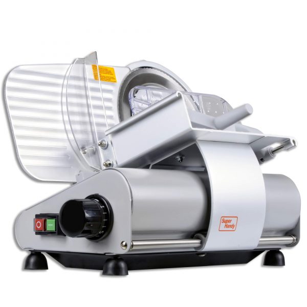 SuperHandy Meat Slicer Meat Deli Cheese Food Commercial Elite Electric Stainless Steel Heavy Duty 9" Inch Professional RSG SS 220mm Blade 110-120V DC Induction Motor 230 Watt