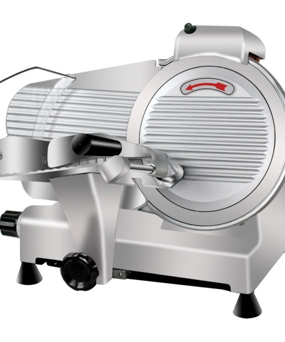 Super Deal Commercial Stainless Steel Semi-Auto Meat Slicer, Cheese Food Electric Deli Slicer Veggies Cutter