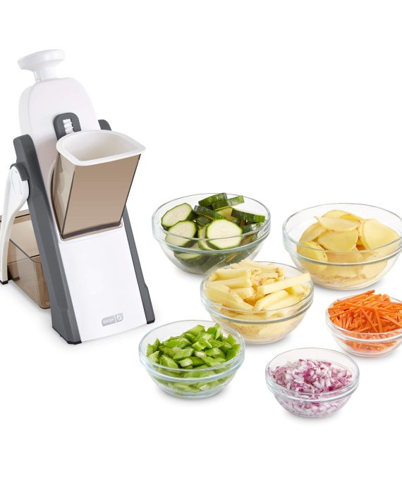 DASH Safe Slice Mandoline for Vegetables, Meal Prep & More with Thickness Adjuster, Size, Grey
