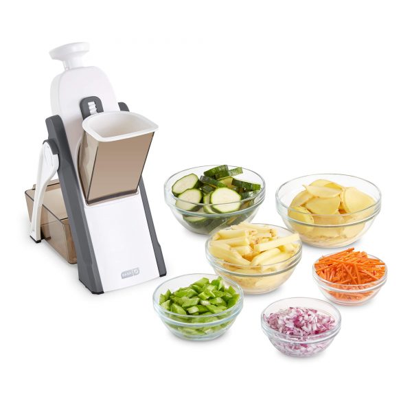 DASH Safe Slice Mandoline for Vegetables, Meal Prep & More with Thickness Adjuster, Size, Grey