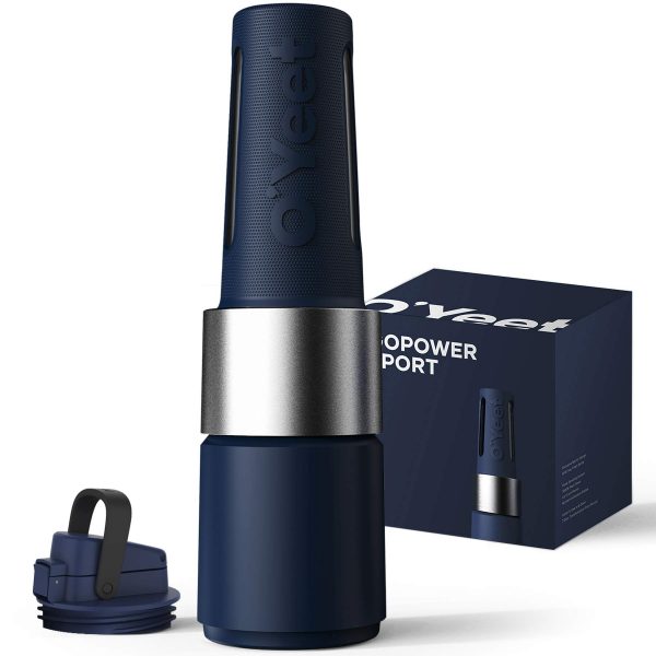 OYeet Personal Blender Shakes and Smoothies 10 Sec Quick Nutrition Extractor 1000W iF Design Award BPA Free Recipes Available(Prussian Blue)
