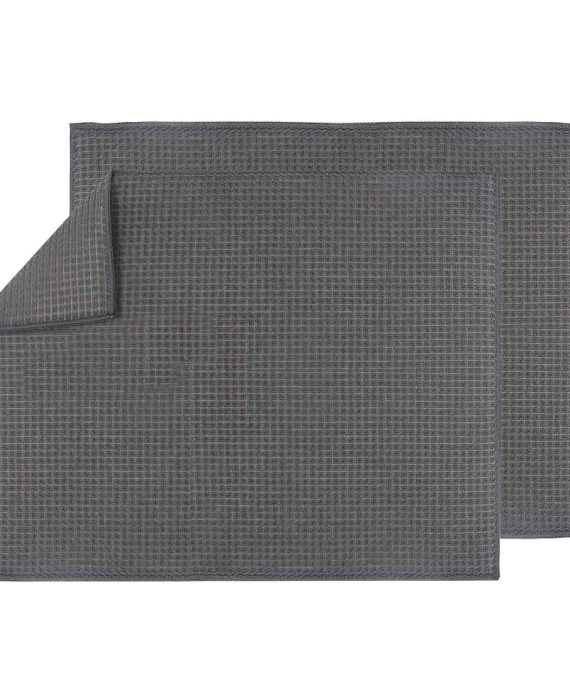 Dish Drying Mat Quick-Drying Dish Drainer Board Pad for Kitchen Counter Tabletop Accessories, Machine Washable(2 Pack, 20 x15 inch, Grey)
