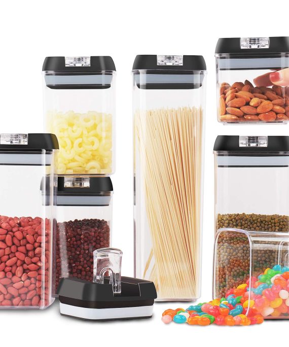 7Pc Airtight Cereal Containers Storage Set