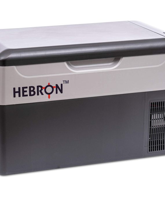 Hebron 21Q Portable Refrigerator/Freezer for Camping, Fishing and Travel - 12/24 Volt DC Mini Chest Cooler for Vans, Campers, RVs and Boats