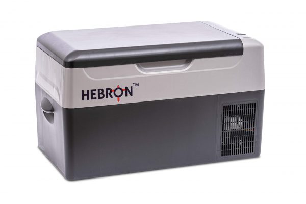 Hebron 21Q Portable Refrigerator/Freezer for Camping, Fishing and Travel - 12/24 Volt DC Mini Chest Cooler for Vans, Campers, RVs and Boats
