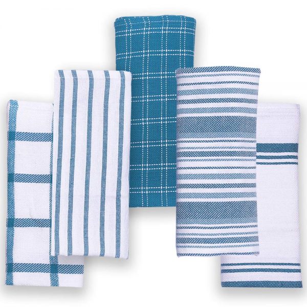 Cotton Talks Kitchen Towels - Pack of 5 Dish Towels Cotton Best Offer