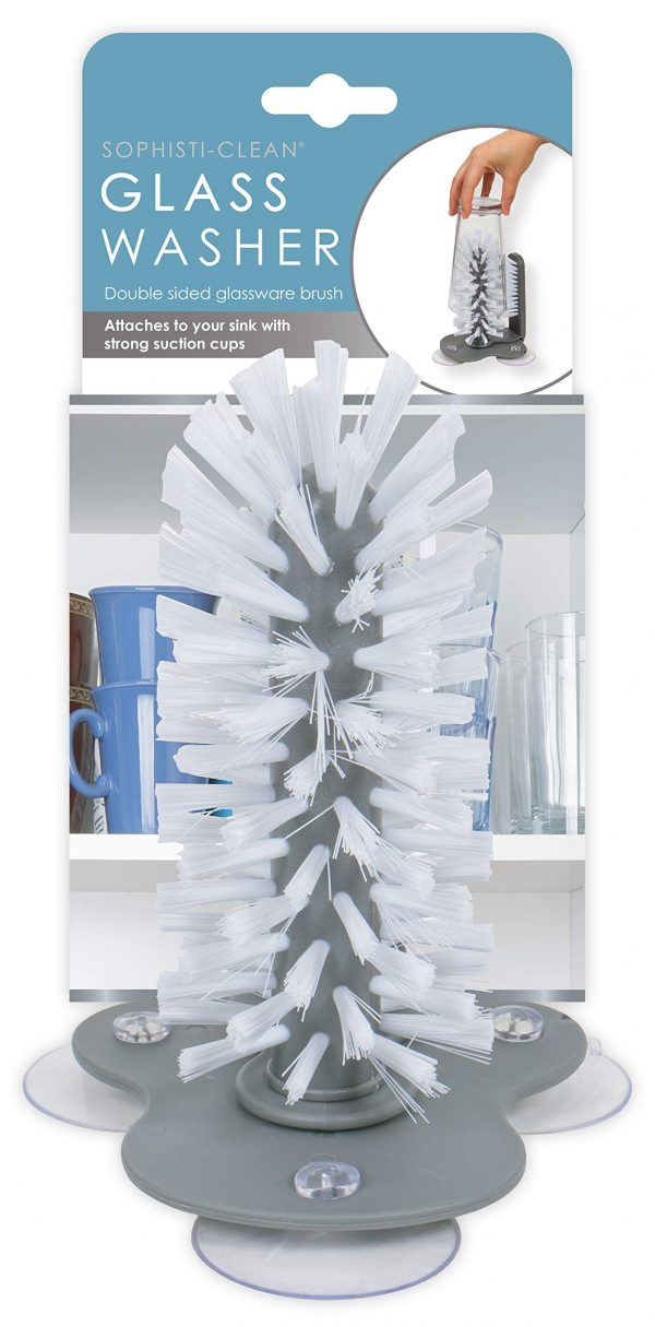 Evriholder SBR-AMZ Glass Washer, One Size, Grey and White