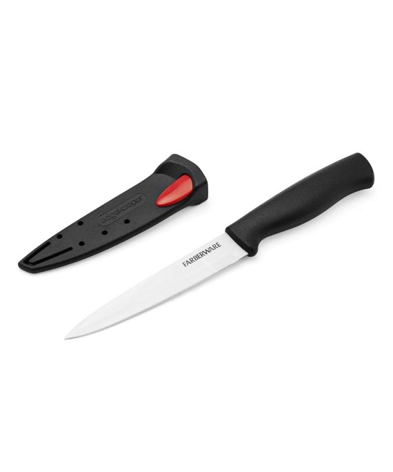 Farberware 5158146 EdgeKeeper Utility Knife, 4.5-Inch, Black