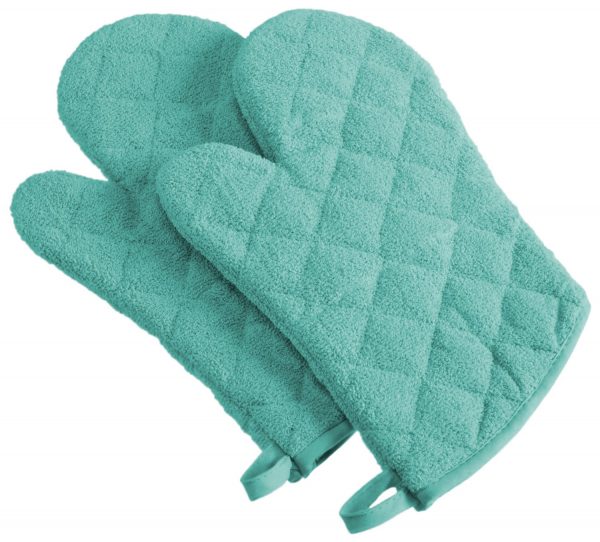 Cotton Quilted Terry Oven Mitt Set