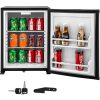 VBENLEM 1cu.ft. Portable Refrigerator,110V AC No Noise Compact Absorption Fridge,Black Mini Silent Cooler with Lock Reversible Door,for Bedroom Apartment Hotel Hospital Dorm Office,- 37~53℉